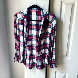 Melli Day Amarah Soft Button Down Plaid Shirt - Small